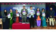 Ideal Indian School Principal, Syed Shoukath Ali, along with Heads of Sections and Editorial Board release the school’s in-house literary magazine ‘Word’s Worth’.