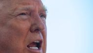 In this file photo taken on May 30, 2019 US President Donald Trump speaks with reporters as he departs the White House, in Washington, DC.  AFP / Jim Watson 
 
