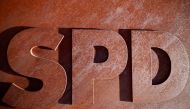 The logo of Germany's Social Democratic Party (SPD) is seen at the party's headquarters in Berlin, Germany, June 3, 2019. REUTERS/Hannibal Hanschke	