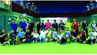 The participants at the tennis tournament organised by ILTA Qatar to celebrate Eid Al Fitr.