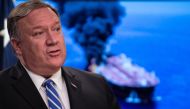 In this file photo taken on June 13, 2019 US Secretary of State Mike Pompeo delivers remarks to the media at the State Department in Washington, DC.  AFP / Eric Baradat 