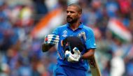India's Shikhar Dhawan reacts after losing his wicket Reuters/Andrew Boyers/File Photo