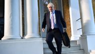 Conservative MP and Conservative leadership contender Boris Johnson leaves his home in London on June 20, 2019. (AFP / Ben STANSALL)