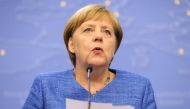German Chancellor Angela Merkel holds a press conference after the second day of the Heads of State or Government of the European Union (EU) Summit in Brussels, Belgium on June 21, 2019. ( Dursun Aydemir - Anadolu 