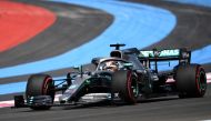Mercedes' British driver Lewis Hamilton competes during the qualifying session at the Circuit Paul Ricard in Le Castellet, southern France, on June 22, 2019, ahead of the Formula One Grand Prix de France. / AFP / Boris HORVAT