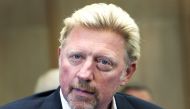 FILES) In this file photo taken on August 23, 2017, Former German tennis player Boris Becker addresses the media during a news conference of the German Tennis Federation DTB in Frankfurt, Germany. AFP / Daniel Roland 