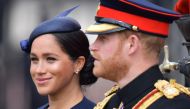 FILE PHOTO of Britain's Prince Harry and his wife Meghan Markle. 