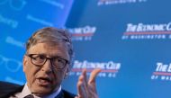 Microsoft co-founder Bill Gates speaks at the Economic Club of Washington's summer luncheon in Washington, DC, on June 24, 2019. / AFP / NICHOLAS KAMM 