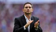 FILE PHOTO:  Derby County manager Frank Lampard looks. Reuters/Tony O'Brien