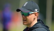 England's captain Eoin Morgan attends a training session at Edgbaston in Birmingham, central England on June 28, 2019, ahead of their 2019 Cricket World Cup group stage match against India. AFP / Dibyangshu Sarkar 