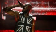 British rapper Stormzy performs the headline slot on the Pyramid stage during Glastonbury Festival in Somerset, Britain, June 28, 2019. REUTERS/Henry Nicholls