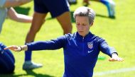 Megan Rapinoe of the U.S. during training (REUTERS/Emmanuel Foudrot)