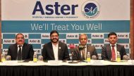 From left: Dr. Nazar Moopan, Medical Director at Aster DMH Qatar; Dr. Sameer Moopan, Chief Executive Officer at Aster DMH Qatar; Dr. Dilip Panikar, Neurosurgeon at Aster Medicity Cochin, India, and Kapil Chib, Chief Operating Officer at Aster Hospital Doh