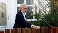 FILE PHOTO: Britain's opposition Labour Party leader Jeremy Corbyn leaves his home in London, Britain July 3, 2019. REUTERS/Peter Nicholls/File Photo