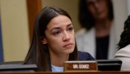 U.S. Representative Alexandria Ocasio-Cortez (D-NY) reacts to testimony from Yazmin Juarez, mother of 19-month-old Mariee, who died after detention by U.S. Immigration and Customs Enforcement (ICE); during a House Oversight Subcommittee on Civil Rights an