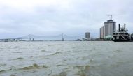 A view of the Mississippi River as Tropical Storm Barry approaches land in New Orleans, Louisiana, U.S. July 12, 2019. Reuters/Jonathan Bachman
