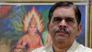 Ashwani Mahajan, chief of the Hindu nationalist Rashtriya Swayamsevak Sangh's (RSS) economic group Swadeshi Jagran Manch (SJM), poses for a photograph inside his office in New Delhi, October 31, 2018. Reuters/Altaf Hussain 