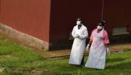 Medical staff are seen inspecting ebola preparedness facilities at the Bwera general hospital near the border with the Democratic Republic of Congo in Bwera, Uganda, June 12, 2019. Reuters/Samuel Mambo