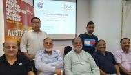 The new office bearers of Bihar Foundation Chapter Qatar. 
