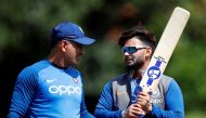 India's MS Dhoni (L) and Rishabh Pant during nets (Reuters/Andrew Boyers/File Photo)