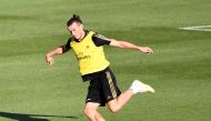 areth Bale kicks the ball during the Real Madrid FC public practice at Stade Saputo.(Eric Bolte-USA TODAY Sports/File Photo)
