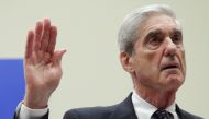 Former Special Counsel Robert Mueller is sworn in before the House Intelligence Committee about his report on Russian interference in the 2016 presidential election in the Rayburn House Office Building July 24, 2019 in Washington, DC. (Alex Wong/Getty Ima