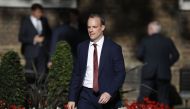 onservative party politician Dominic Raab arrives at 10 Downing Street in London on July 24, 2019. (AFP / Tolga AKMEN)