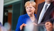 German Chancellor Angela Merkel leads the weekly cabinet meeting in Berlin, Germany, August 21, 2019. REUTERS/Axel Schmidt