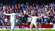  England's Ben Stokes celebrates as they win the test. (Action Images via Reuters/Andrew Boyers) 