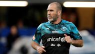FILE PHOTO: Soccer Football - Soccer Aid 2019 - England v Soccer Aid World XI - Stamford Bridge, London, Britain - June 16, 2019 Soccer Aid World XI's Eric Cantona Action Images via Reuters/John Sibley/File Photo