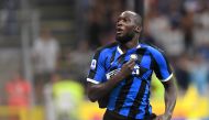 Inter Milan's Romelu Lukaku celebrates scoring their third goal REUTERS/Daniele Mascolo