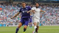Real Valladolid's Kiko Olivas in action with Real Madrid's Isco REUTERS/Juan Medina
