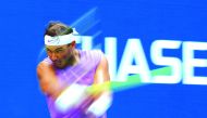 Rafael Nadal of Spain returns a shot during his Men's Singles third round match against Hyeon Chung of South Korea on day six of the 2019 US Open at the USTA Billie Jean King National Tennis Center on August 31, 2019 in Queens borough of New York City. El