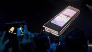 FILE PHOTO: The Samsung Galaxy Fold phone is shown on a screen at Samsung Electronics' Unpacked event in San Francisco, California, U.S., Feb. 20, 2019 REUTERS/Stephen Nellis/File Photo