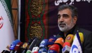 A handout picture released by Iran's Atomic Energy Organization on September 7, 2019, shows spokesman for the organization Behrouz Kamalvandi speaking during a press conference in the capital Tehran. AFP PHOTO / HO / ATOMIC ENERGY ORGANIZATION OF IRAN