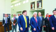 A high-level delegation from Brazil headed by the President of the Brazilian Chamber of Deputies, Rodrigo Maia, visiting the Ras Bufontas Free Zone to explore more investment opportunities and benefits offered to investors at Qatar Free Zones.