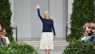 Designer Tory Burch walks the runway during her Spring/Summer 2020 show during New York Fashion Week: The Shows at the Brooklyn Museum on September 8, 2019 in New York City. / AFP / Angela Weiss