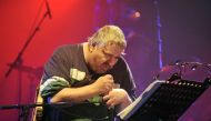 Daniel Johnston performs in Bourges, during the 34th edition of Le Printemps De Bourges rock pop festival on April 17, 2010. AFP / Alain Jocard
