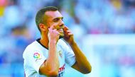 Sevilla's Spanish midfielder Joan Jordan celebrates after scoring a goal during the Spanish league football match Deportivo Alaves against Sevilla FC at the Mendizorrotza stadium in Vitoria on September 15, 2019. AFP / Ander Gillenea
