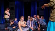 Actress Aleksandra Skotarek of Teatr 21 performs in the 