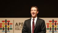 Facebook founder Mark Zuckerberg addresses the audience during a meeting of the APEC CEO Summit in Lima, Peru, November 19, 2016. Reuters/Mariana Bazo