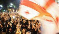 Georgian opposition supporters attend an anti-government rally in Tbilisi, Georgia September 20, 2019. Reuters/Irakli Gedenidze