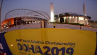 A general view shows Khalifa International Stadium, the venue for the upcoming 2019 IAAF World Athletics Championships, during sunset in Doha, Qatar, September 23, 2019. REUTERS/Fabrizio Bensch