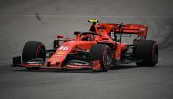 Ferrari's Monegasque driver Charles Leclerc competes during the second practice session for the Formula One Russian Grand Prix at The Sochi Autodrom Circuit in Sochi on September 27, 2019. / AFP / Dimitar DILKOFF