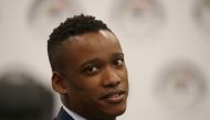 Duduzane Zuma, the son of former South African President Jacob Zuma, looks on before the start of the commission of inquiry probing state capture in Johannesburg, South Africa October 7, 2019. Reuters/Siphiwe Sibeko
 