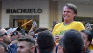 FILE PHOTO: Jair Bolsonaro reacts after being stabbed during a rally in Juiz de Fora Minas, Gerais state, Brazil, September 6, 2018. Reuters / Raysa Campos Leite