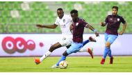 Action during the opening match of the Ooredoo Cup between Al Sadd and Al Wakrah at the Al Ahli Stadium yesterday.
