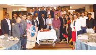 Members of the Galfar Al Misnad senior management team and dignitaries from the Toastmasters fraternity in Qatar during the GTM 201 meeting at Radisson Blu Hotel.