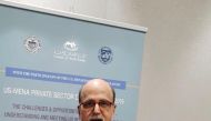 Dr. R Seetharaman, CEO of Doha Bank, speaking at the event in New York hosted by Union of Arab Banks and the Federal Reserve Bank of New York on Tuesday.