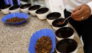 Coffee is being tasted at Simexco Dak Lak Limited coffee company in the town of Di An in Binh Duong province, Vietnam July 8, 2019. Reuters/  Yen Duong